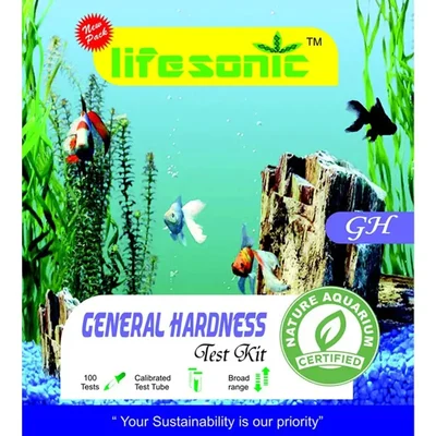 Lifesonic General Hardness (GH) Test Kit for Aquarium,Tanks and Ponds | 100 Tests per Kit | 3 Years Shelf Life